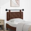 vidaXL T&ecirc;te de lit suspendue Montage mural Marron 80 cm Simili cuir