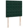 VidaXL Cadre de lit ottoman avec matelas vert fonc&eacute; 180x200cm velours