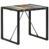 vidaXL Table à manger 80x80x75 cm bois de récupération massif