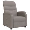 vidaXL Fauteuil inclinable Taupe Tissu