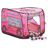 vidaXL Tente de jeu pour enfants avec 250 balles Rose 70x112x70 cm