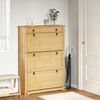 vidaXL Armoire &agrave; chaussures Corona 99x32x138 cm bois de pin massif