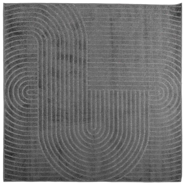 vidaXL Tapis de surface Carr&eacute; Anthracite 240 x 240 cm