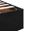 vidaXL Cadre de lit avec matelas avec matelas 2 pcs Noir Velours