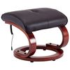 vidaXL Fauteuil de massage inclinable et repose-pied marron similicuir