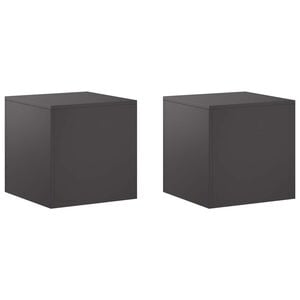 vidaXL Support de Plante 2 pcs Noir 40 x 40 x 40 cm Acier