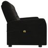 vidaXL Fauteuil de massage inclinable à 3 places noir tissu microfibre