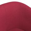 vidaXL Chaise cabriolet avec repose-pied rouge bordeaux tissu