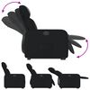 vidaXL Fauteuil inclinable &eacute;lectrique noir similicuir