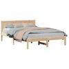 vidaXL Cadre de lit Marron 150 x 200 cm Bois de pin massif