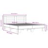 vidaXL Cadre de lit sans matelas noir 160x200 cm