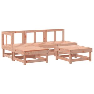 vidaXL Salon de jardin 5 pcs bois massif douglas