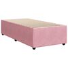 vidaXL Sommier &agrave; lattes de lit avec matelas Rose 100x200 cm Velours
