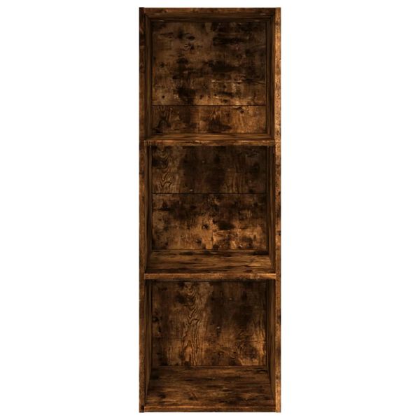 vidaXL Biblioth&egrave;que ch&ecirc;ne fum&eacute; 40x30x114 cm bois d'ing&eacute;nierie