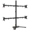 vidaXL Support de moniteur noir acier VESA 75/100 mm
