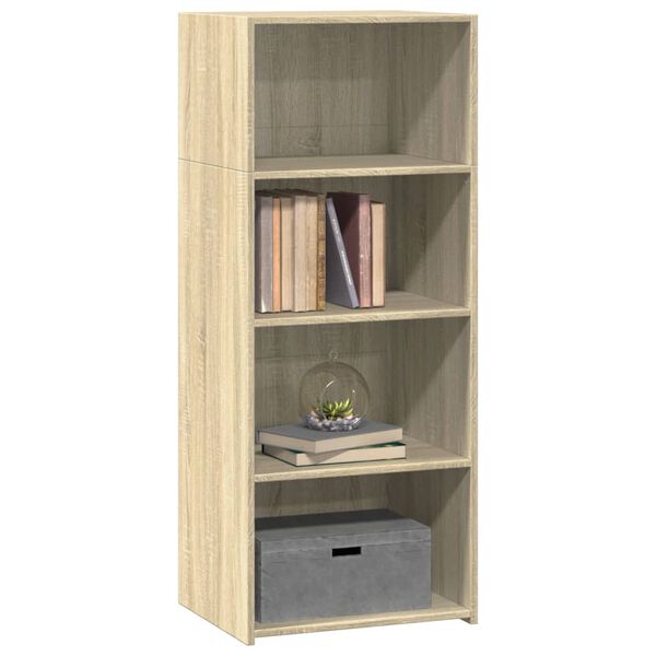vidaXL Buffet haut ch&ecirc;ne sonoma 50x41x124 cm bois d'ing&eacute;nierie