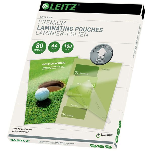 Leitz Pochettes de plastification ILAM 80 microns A4 100 pcs