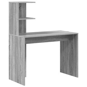 vidaXL Bureau Gris Sonoma 102 x 50 x 124 cm Bois d'ing&eacute;nierie