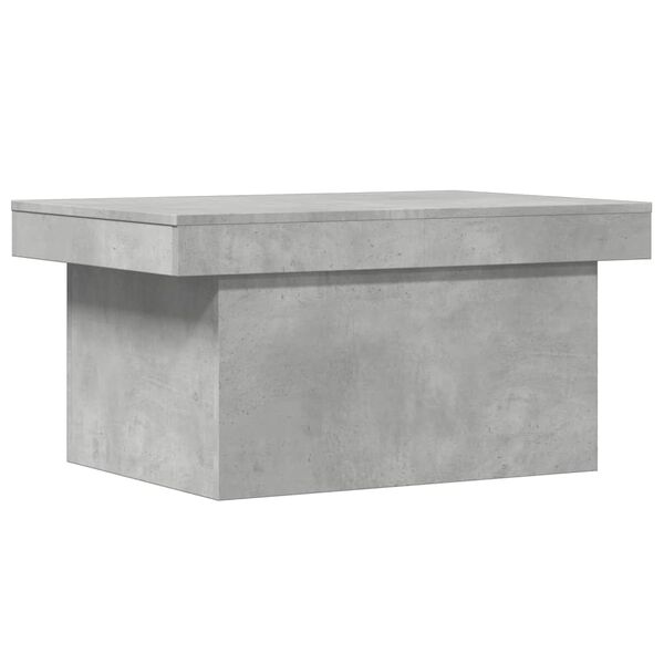 vidaXL Table basse gris b&eacute;ton 100x55x40 cm bois d'ing&eacute;nierie