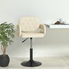 vidaXL Tabouret de bar Cr&egrave;me Tissu