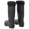 vidaXL Bottes de pluie avec chaussettes amovibles noir taille 39 PVC