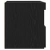 vidaXL Cabinet de chevet avec tiroir 2 pcs Ch&ecirc;ne noir 50 x 40 x 45 cm