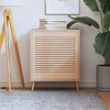 vidaXL Porte d'armoire &agrave; persiennes 61,5x59,4 cm bois de pin massif