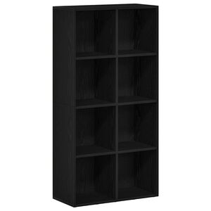 vidaXL Biblioth&egrave;que en ch&ecirc;ne noir 66 x 30 x 130 cm bois d'ing&eacute;nierie