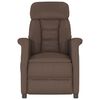 vidaXL Fauteuil inclinable Marron Similicuir
