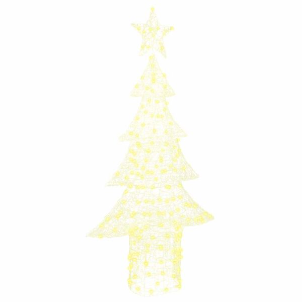 vidaXL Sapin de No&euml;l avec 240 LED Blanc chaud 150 cm Acrylique
