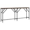 vidaXL Table console ch&ecirc;ne marron 180x29x75 cm bois d'ing&eacute;nierie