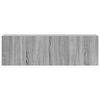 vidaXL Ensemble de meubles TV 3 pcs Sonoma gris Bois d'ing&eacute;nierie