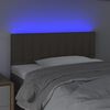 vidaXL T&ecirc;te de lit &agrave; LED Taupe 90x5x78/88 cm Tissu