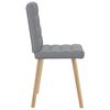 vidaXL Chaises &agrave; manger lot de 4 gris clair tissu