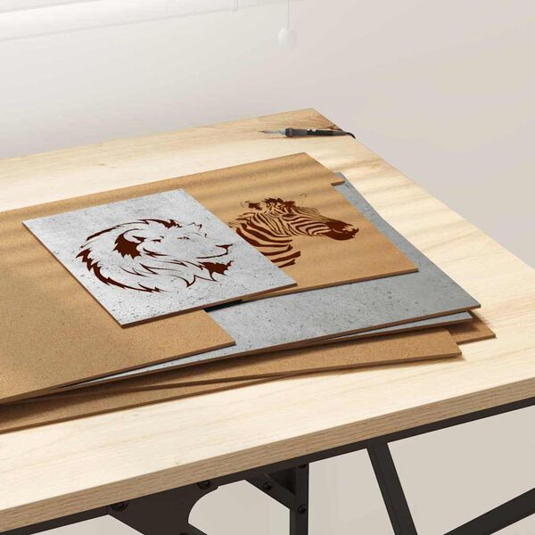 vidaXL Panneaux décoratifs 50 pcs Gris béton 30 x 42 x 0,27 cm