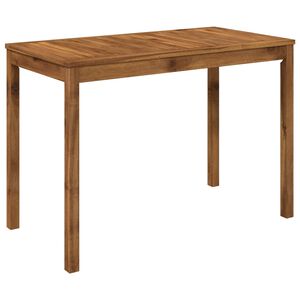 vidaXL Table de d&icirc;ner de jardin Naturel 108,5 x 55 x 75 cm