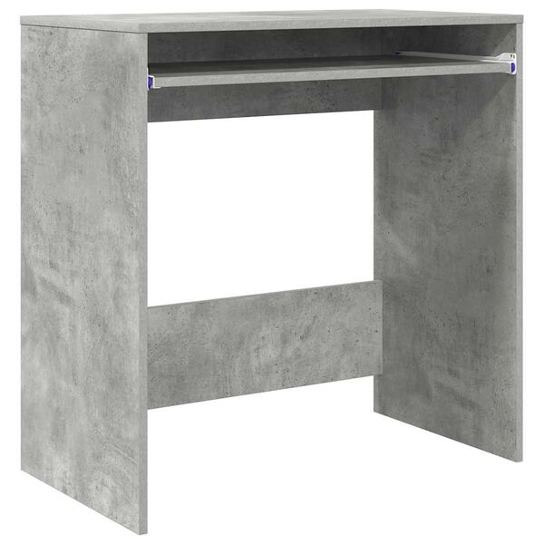 vidaXL Bureau Gris b&eacute;ton 77,5 x 43 x 79 cm Bois d'ing&eacute;nierie
