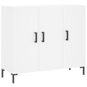 vidaXL Buffet blanc 90x34x80 cm bois d'ing&eacute;nierie