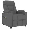 vidaXL Fauteuil inclinable Gris fonc&eacute; Tissu