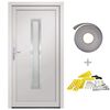 vidaXL Porte d'entr&eacute;e Blanc 88x200 cm PVC