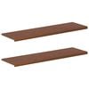 vidaXL Appuis de fen&ecirc;tre 2 pc Marron fonc&eacute; 160 x 40 x 2 cm