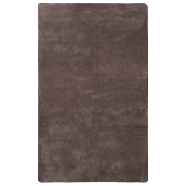 vidaXL Tapis peluche Taupe 270x180 cm