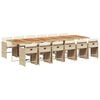 vidaXL Ensemble &agrave; manger de jardin et coussins 13 pcs beige