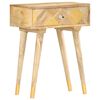 vidaXL Table de chevet 43 x 30 x 58 cm Bois de manguier massif
