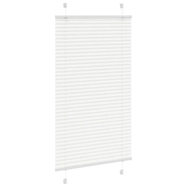vidaXL Store pliss&eacute; blanc 80x150 cm largeur du tissu 79,4 cm polyester