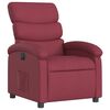 vidaXL Fauteuil inclinable &eacute;lectrique Rouge bordeaux Tissu