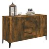 vidaXL Buffet ch&ecirc;ne fum&eacute; 100x36x60 cm bois d'ing&eacute;nierie