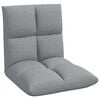 vidaXL Fauteuil de sol ajustable Gris clair Tissu