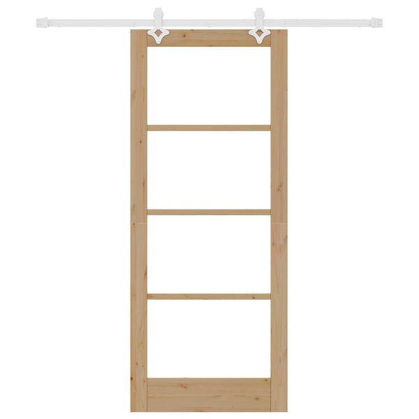 vidaXL Porte coulissante Naturel 83 x 202 cm