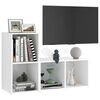 vidaXL Meubles TV 2 pcs Blanc 72x35x36,5 cm Bois d'ing&eacute;nierie